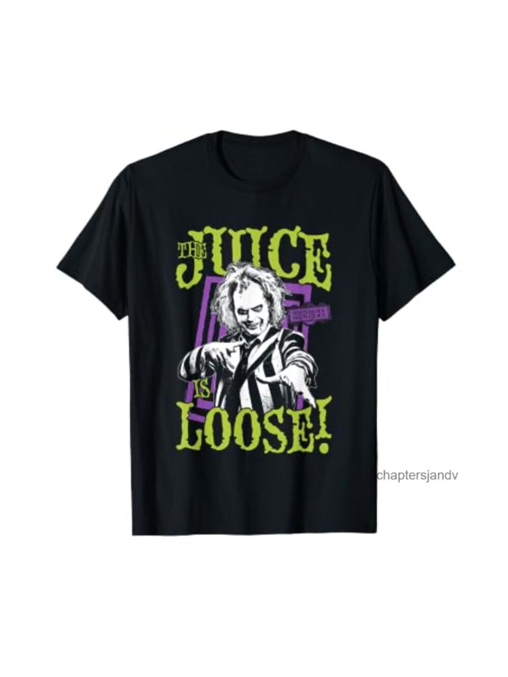 Beetlejuice The Juice is Loose Big Chest Graphic T-Shirt